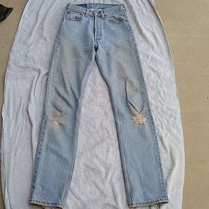 High rise Levi's jeans